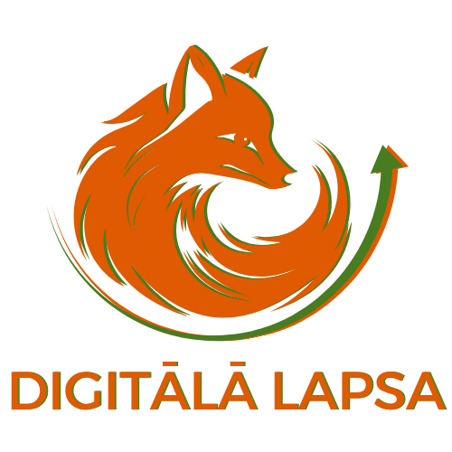 Digitālā lapsa pilnais logo